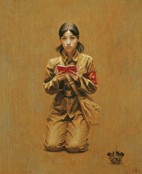 《女红卫兵》油画
