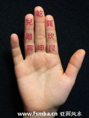 手指掐算公式图五指图片