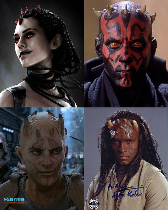 星球大战"系列中也有大量的类人外星人,这大概跟二者世界观中对现世