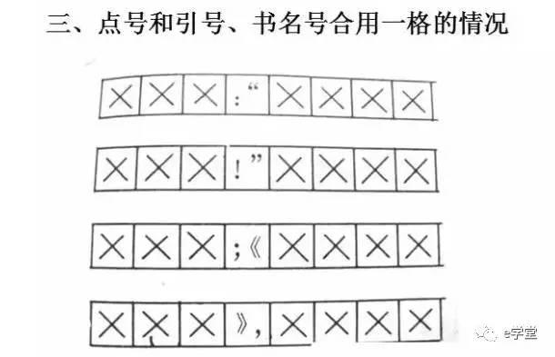小学阶段必考的标点符号在田字格里的书写规范
