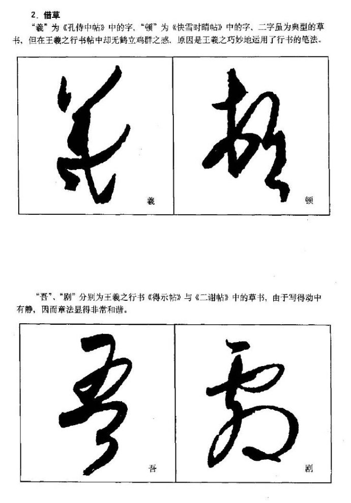 《王羲之行书入门》书法字帖用笔篇