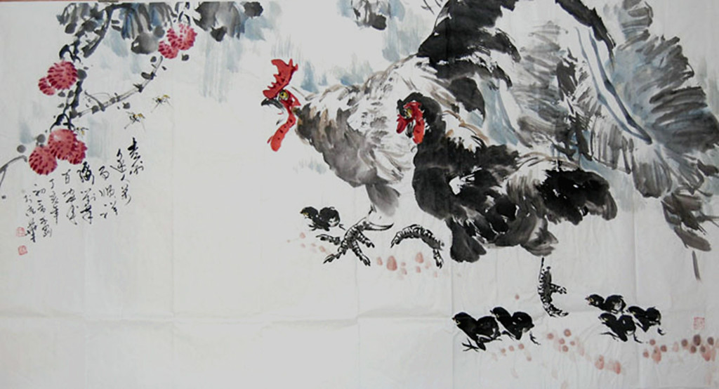 国画家蔡可刚写意花鸟作品(3