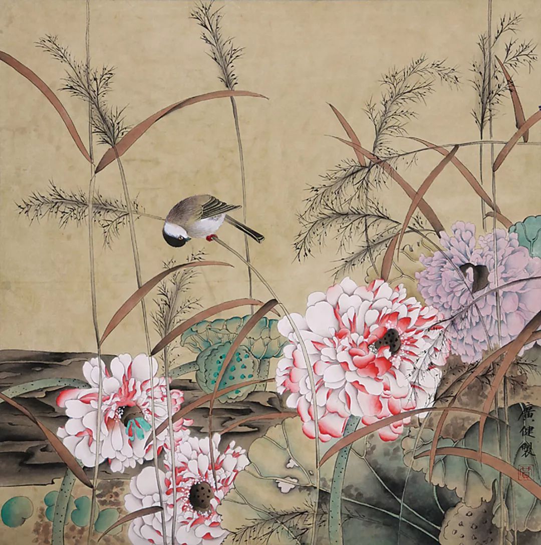 贾广健作品欣赏老师的悉心指教,自己的潜心努力,使得贾广健不仅在工笔