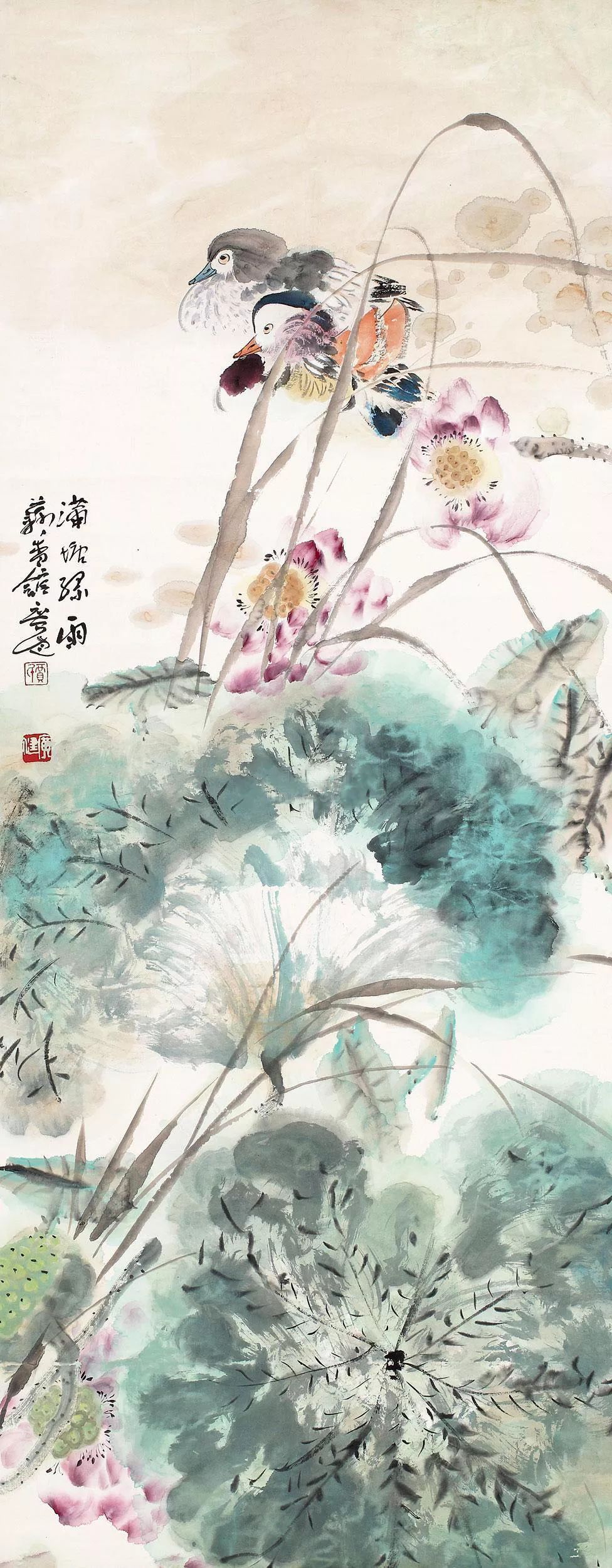 贾广健没骨花鸟画图片