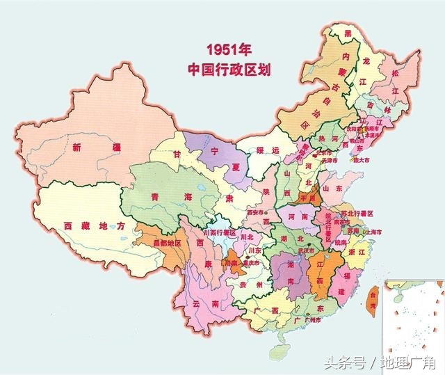 13直辖市,8行署区,1地方(西藏),1地区(昌都)共53个省级行政区划