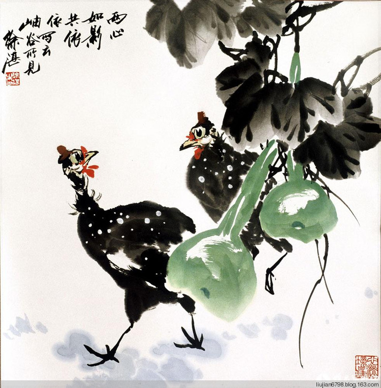 徐湛花鸟画作品精选