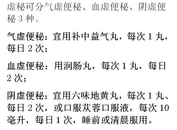 便秘分5类，常用中成药推荐大全！