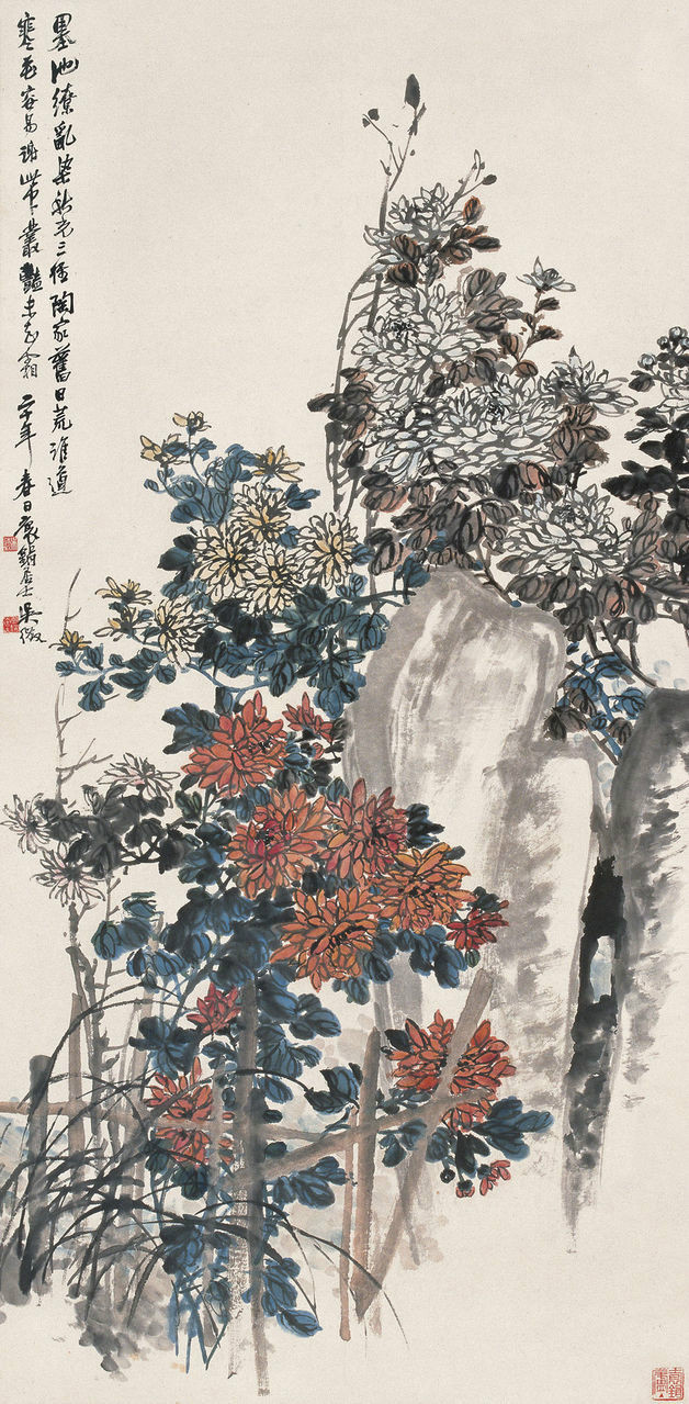 国画 写意菊花精品100幅