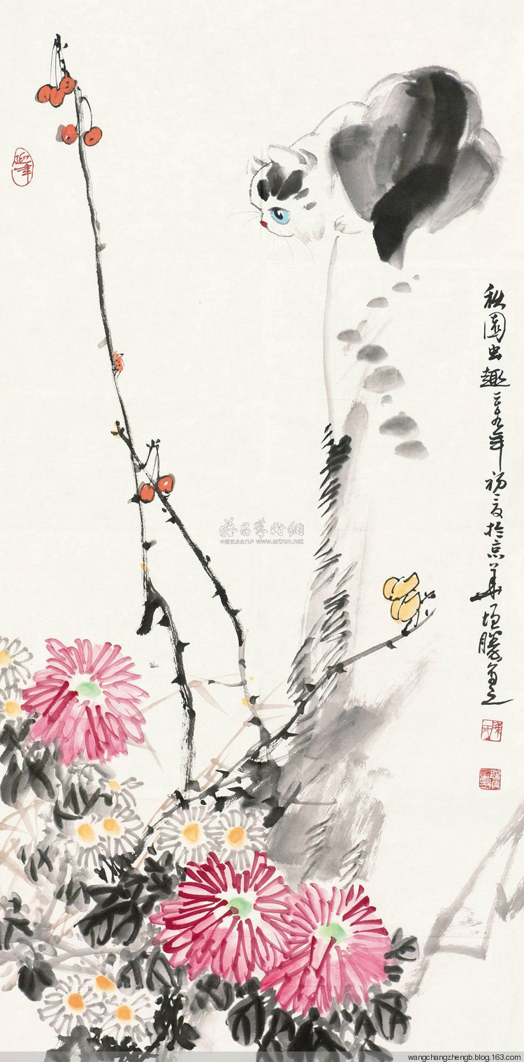 国画写意菊花精品100幅