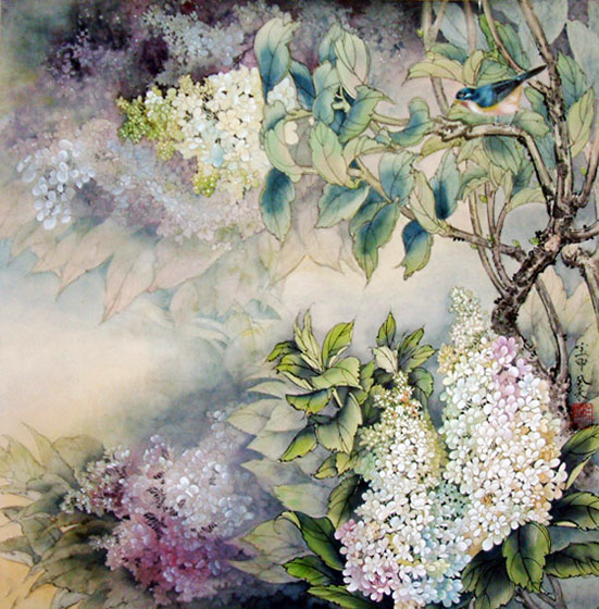 吴瑞发画廊杜宝印先生工笔画