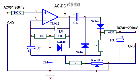 数字电压表icl7107的制作电路图