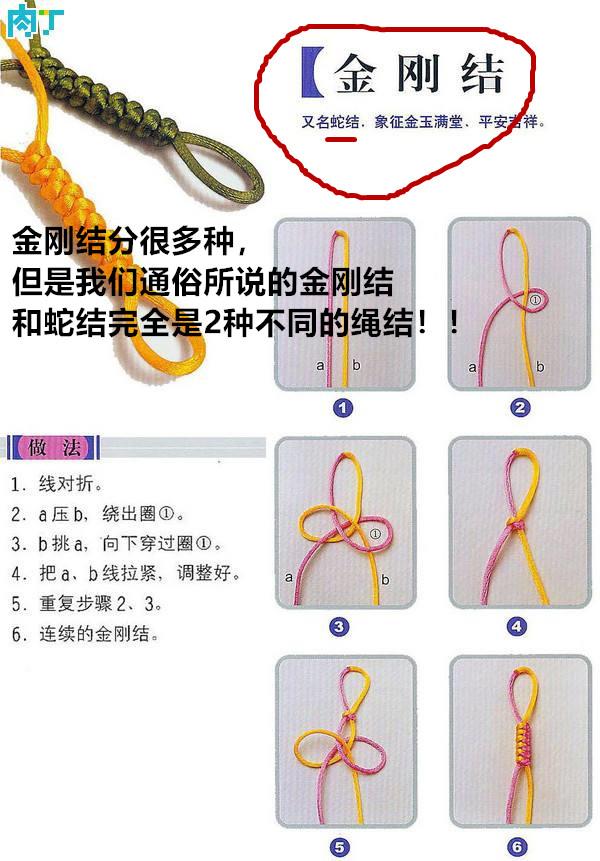 珠串手链打结方法图解图片