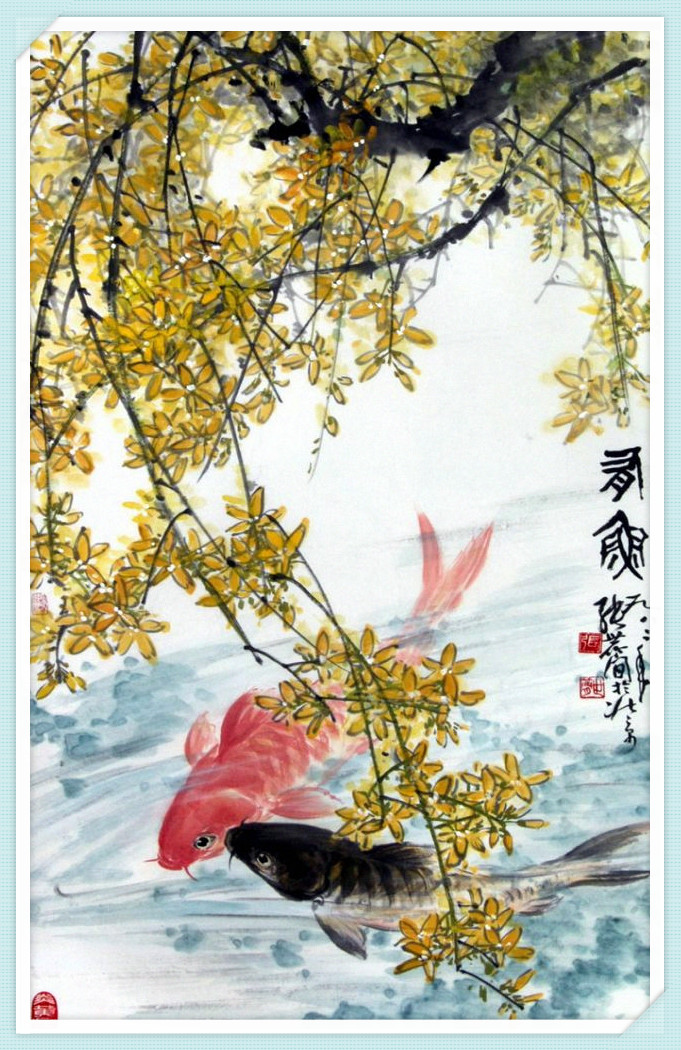 古风新韵张世简花鸟画