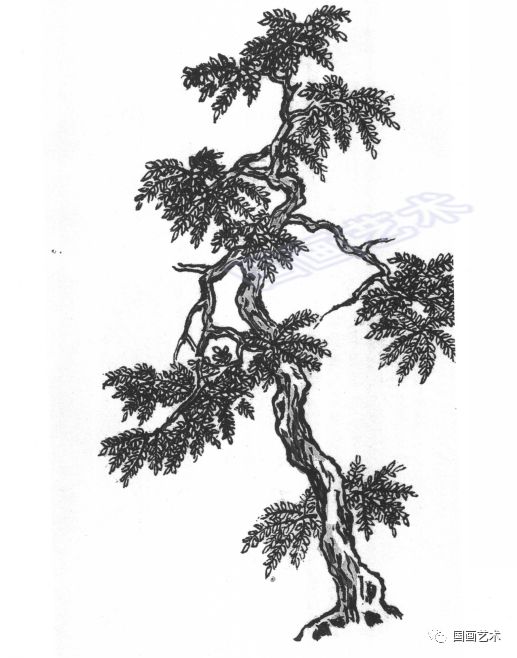 刘松岩老师讲解芥子园画传树法