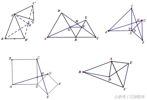 初中幾何經典模型總結手拉手模型