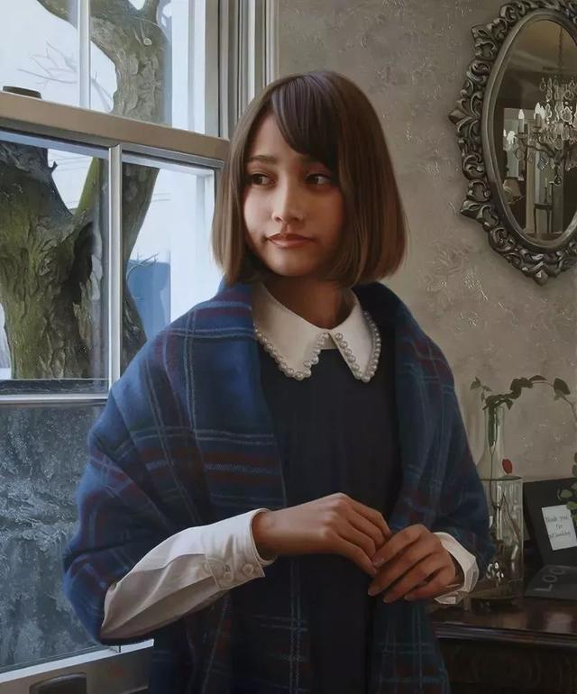 他是日本超写实绘画第一人油画中的少nvxing感迷人细腻逼真