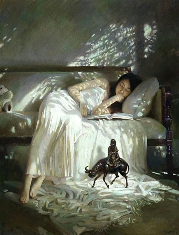 中国画家佳作大观(156)---黄中羊油画