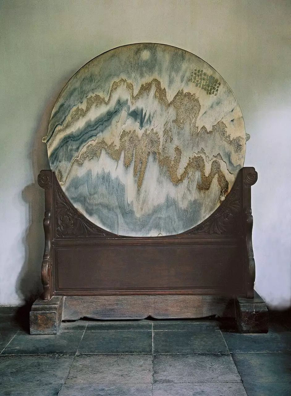 留园三宝之云南大理石屏风