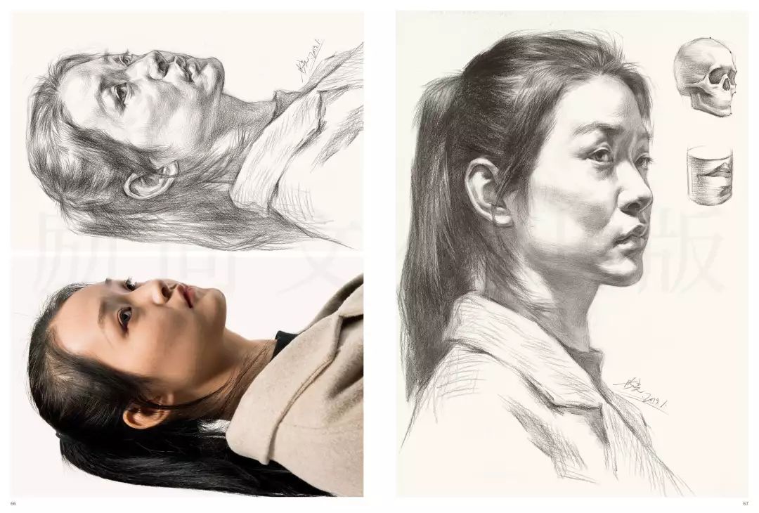 素描名师李世光巅峰素描头像结构3首创推形讲解让你一点就通