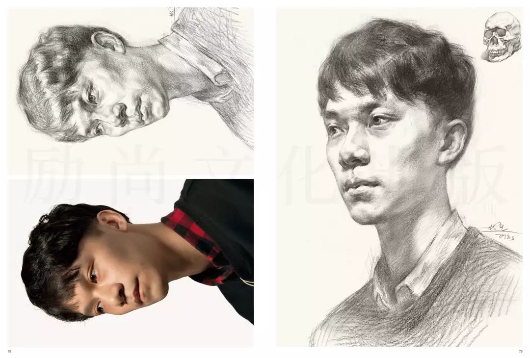 素描名师李世光巅峰素描头像结构3首创推形讲解让你一点就通