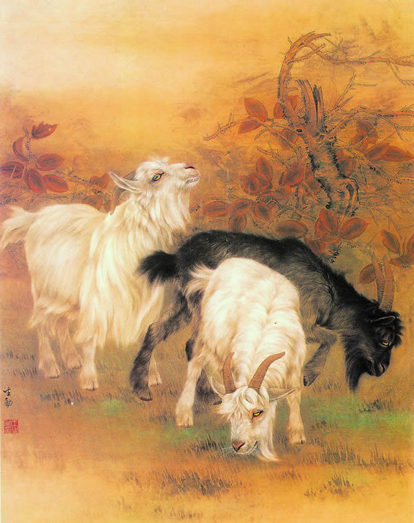 王申勇走兽工笔画