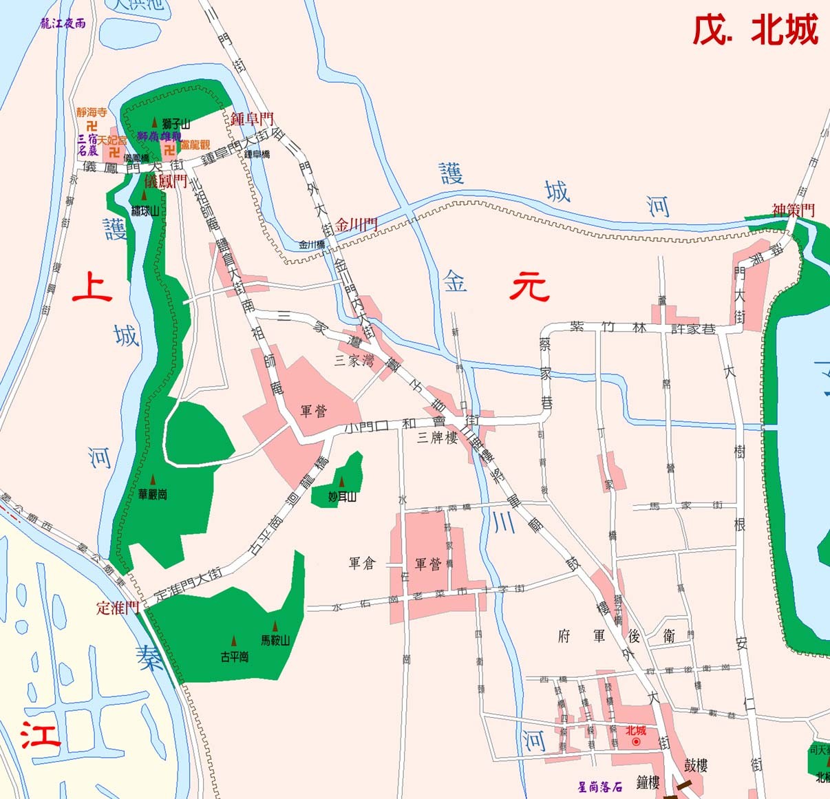 明朝时期南京详细地图