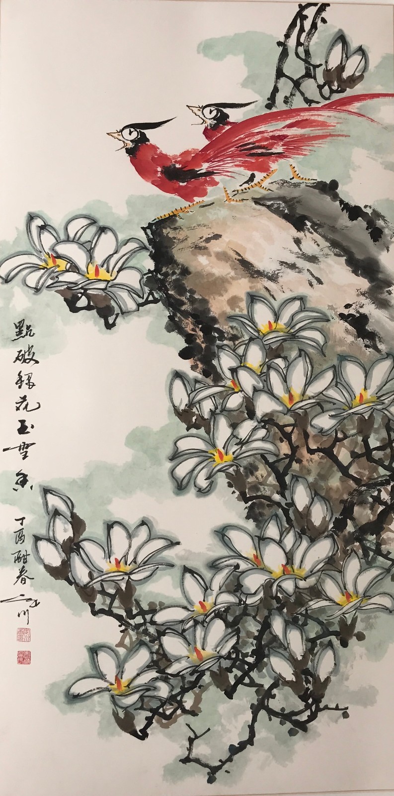 著名画家吴定川花鸟作品欣赏