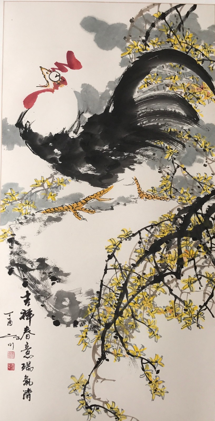 著名画家吴定川花鸟作品欣赏