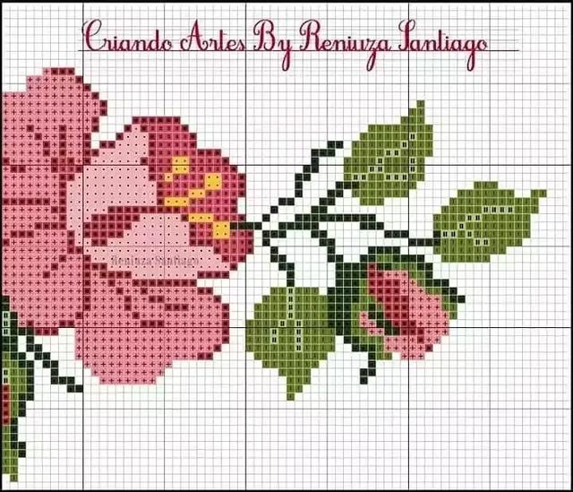 45款十字绣花朵图样太实用了花型都超美新手收藏练习