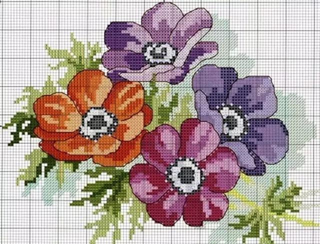 45款十字绣花朵图样太实用了花型都超美新手收藏练习