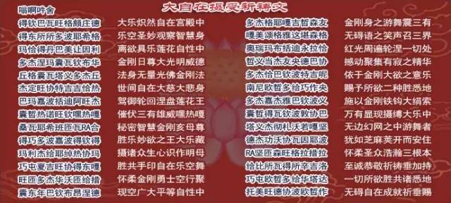 大家都可以祈祷怀业九本尊,依靠他们的加持力,自己的一切心愿都能如愿