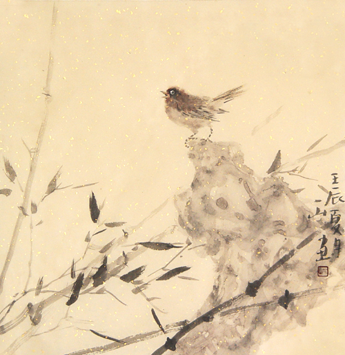 孙天巍写意花鸟作品5