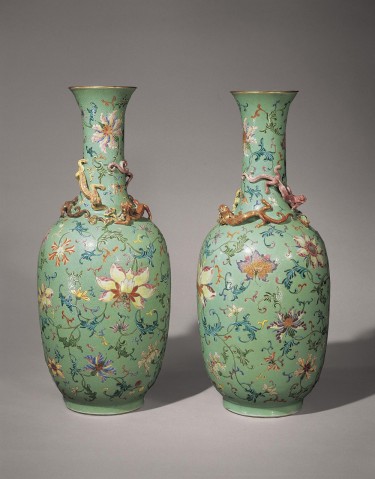 珍品收藏清乾隆粉彩瓷器