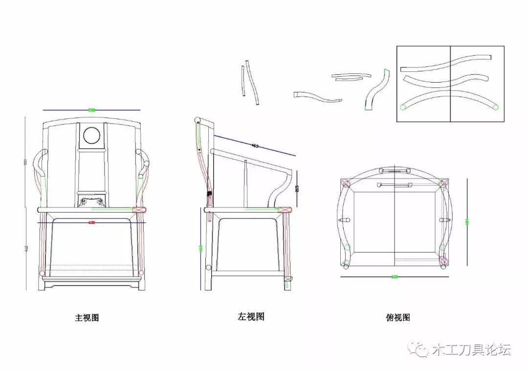 木工靠椅制作尺寸图纸图片