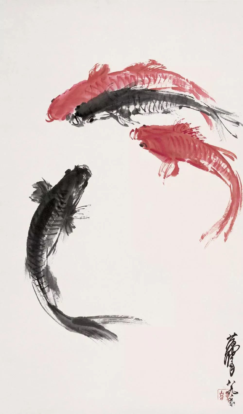 黄胄画鱼墨韵淋漓真新鲜