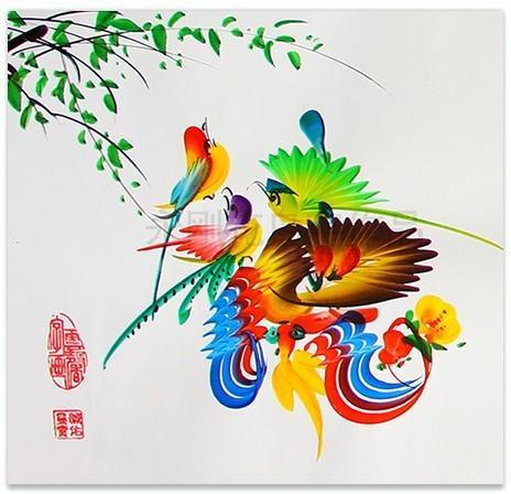 独特的中国花鸟字艺术