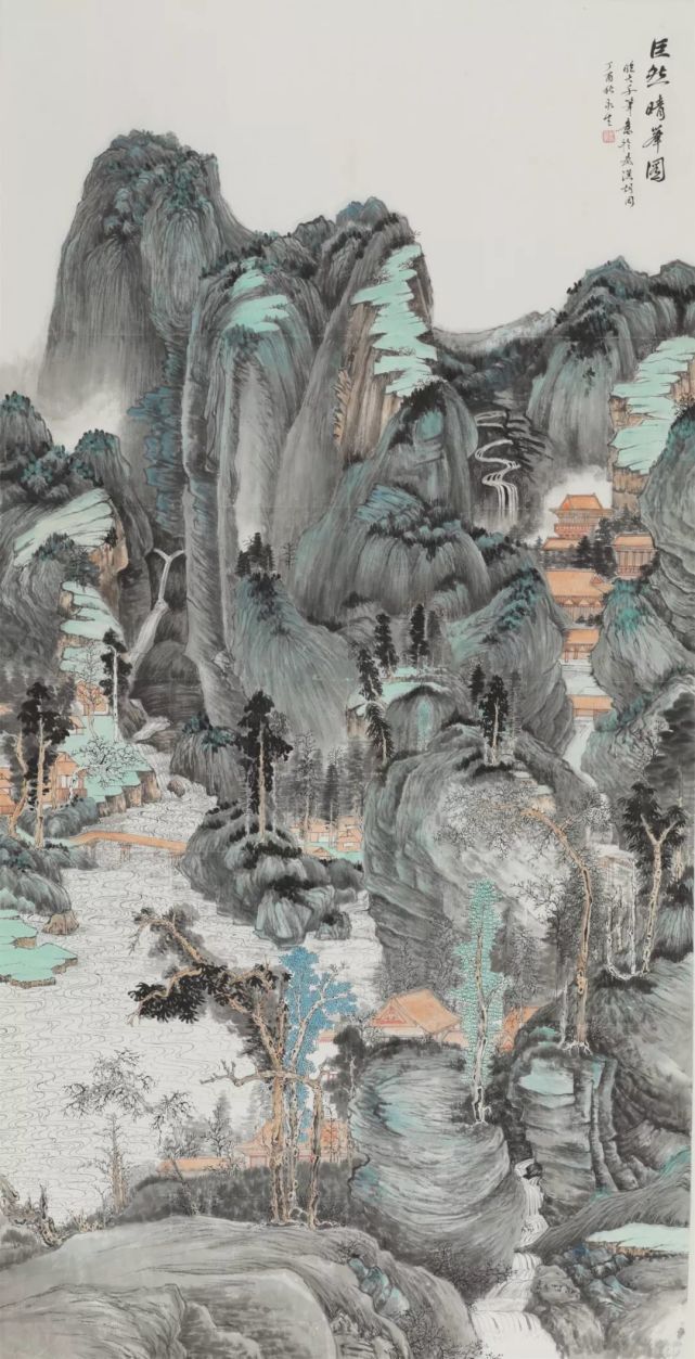 张大千《巨然晴峰图》