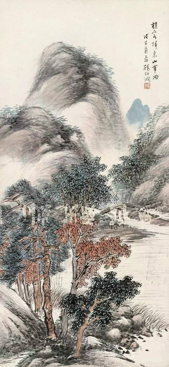 晚清海上画派杨伯润山水画欣赏