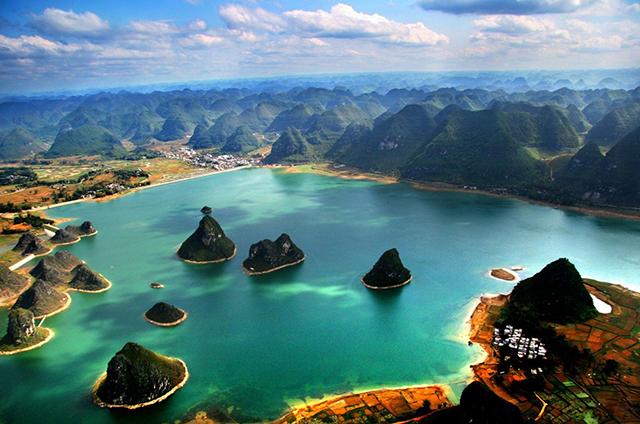 广西深藏不露的绝世美景靖西渠洋湖*