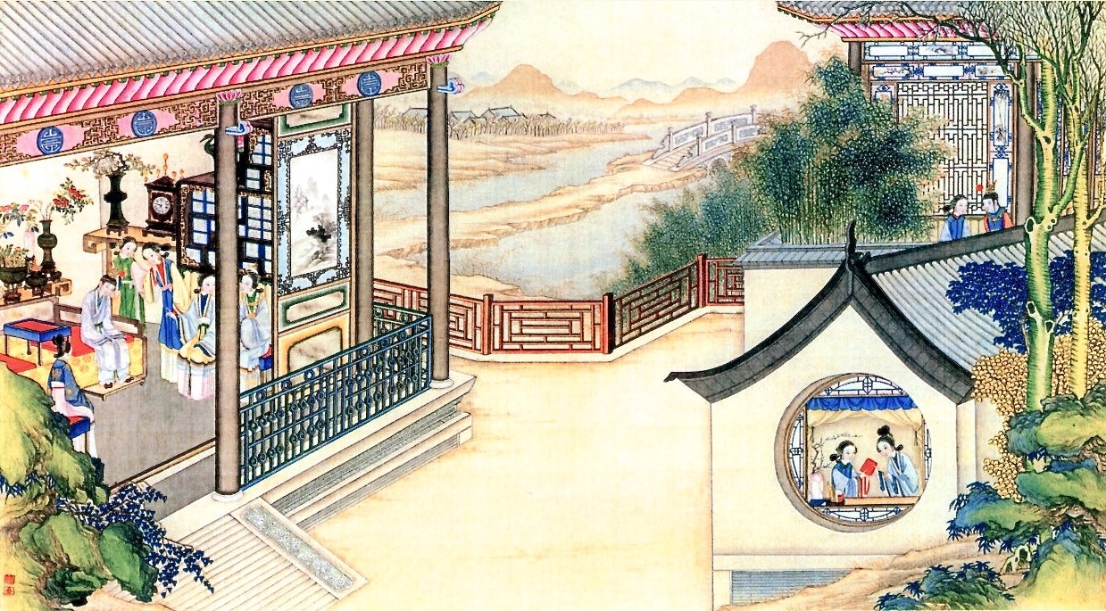 清代孙温工笔画红楼梦绘全本二