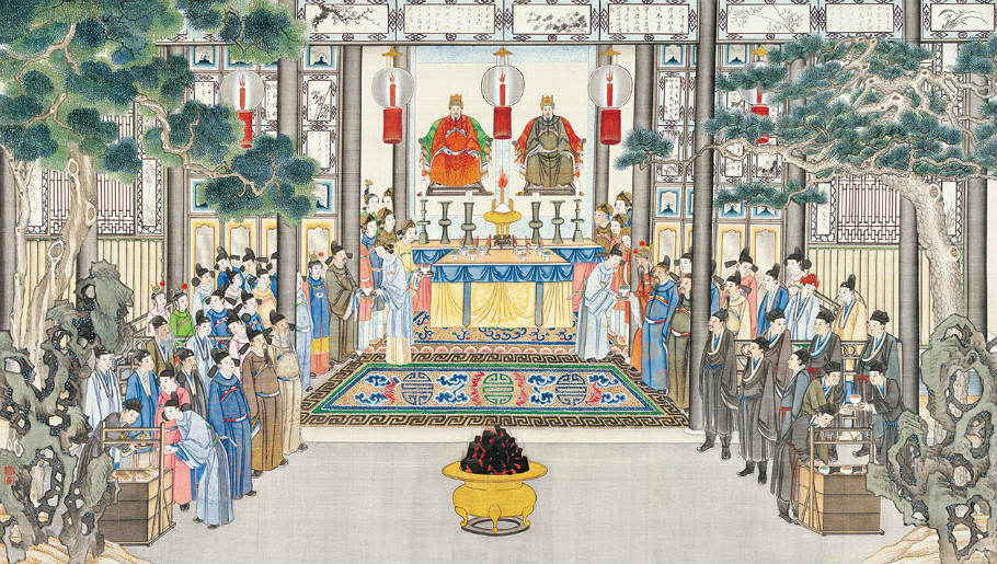 清代孙温工笔画红楼梦绘全本二