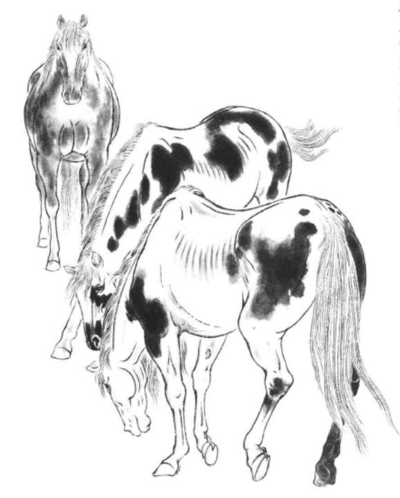 清康熙年间彩色套印本青绿山水画技法山水画笔墨技法教程中国话白描