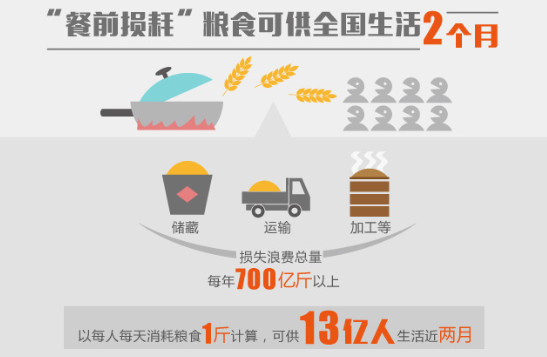浪费粮食的数据图图片
