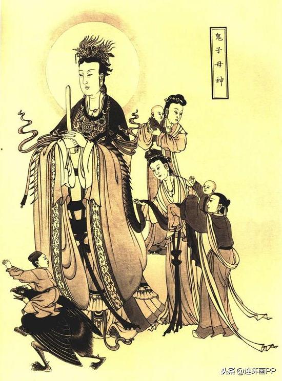 二十四诸天之鬼子母神二十四诸天之菩提树神二十四诸天之梓桐帝天神二