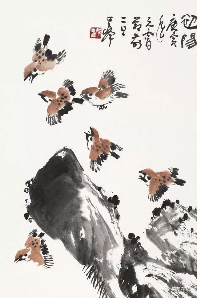 孙其峰画的这些石头鸟儿,精妙绝伦!