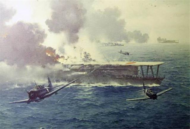 『瑞凤』号(zuiho)14000吨,1944年10月25日,在吕宋岛东北方被美国航母