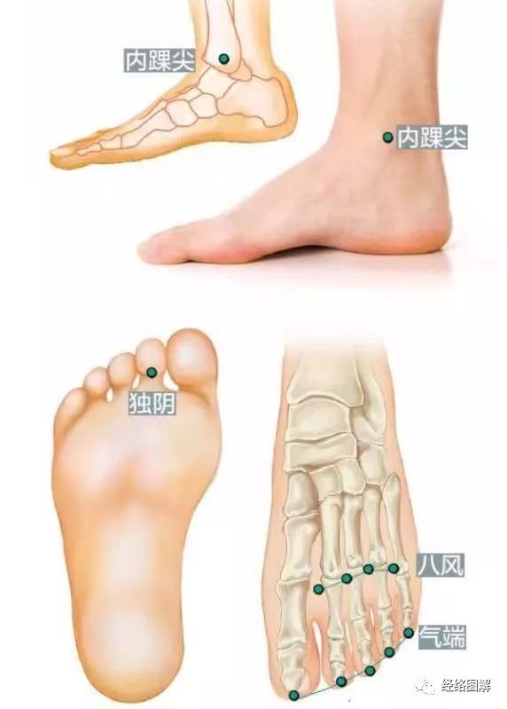 内踝尖穴，脚上功夫治牙痛