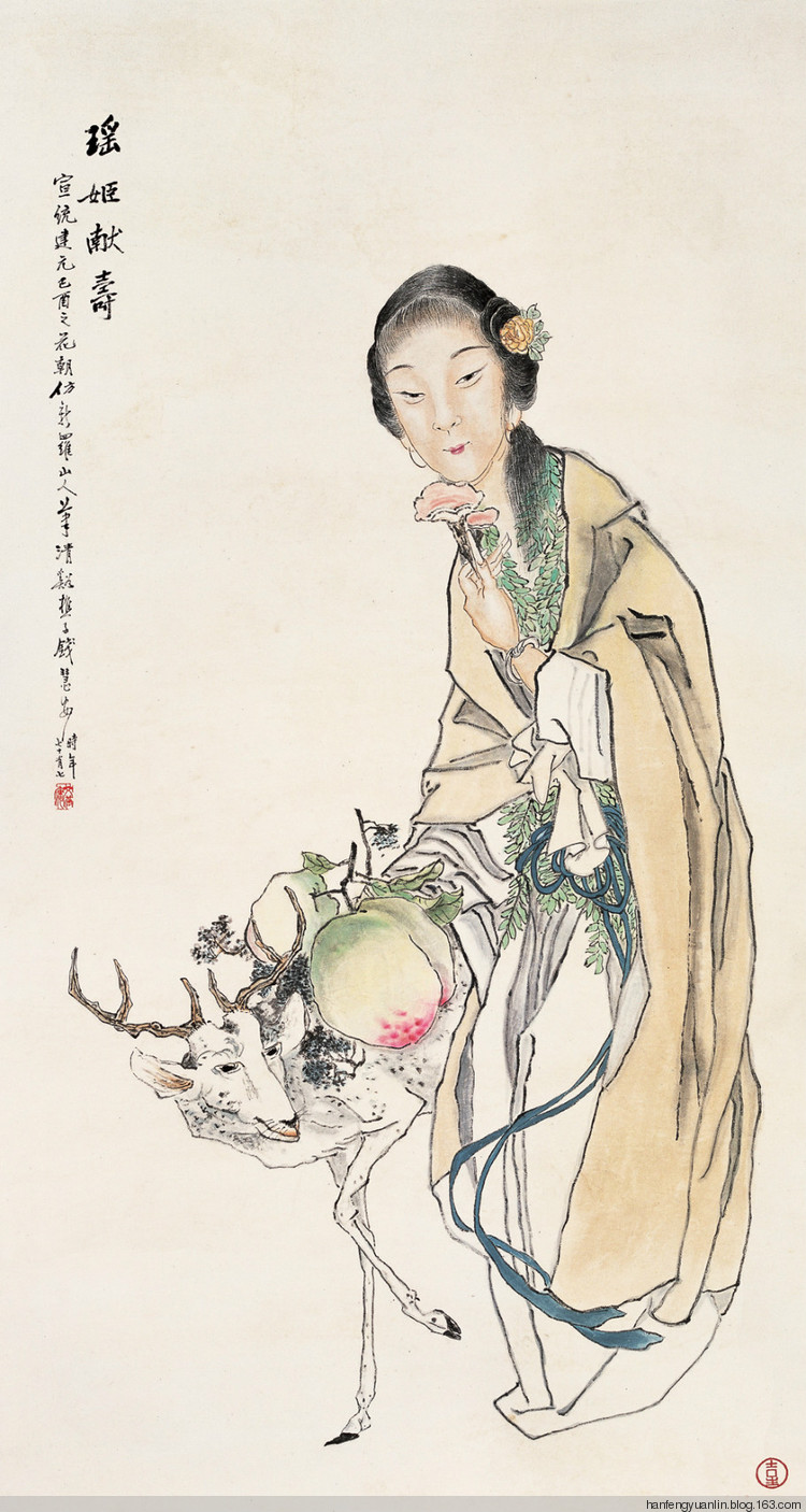 钱慧安人物画作品欣赏上