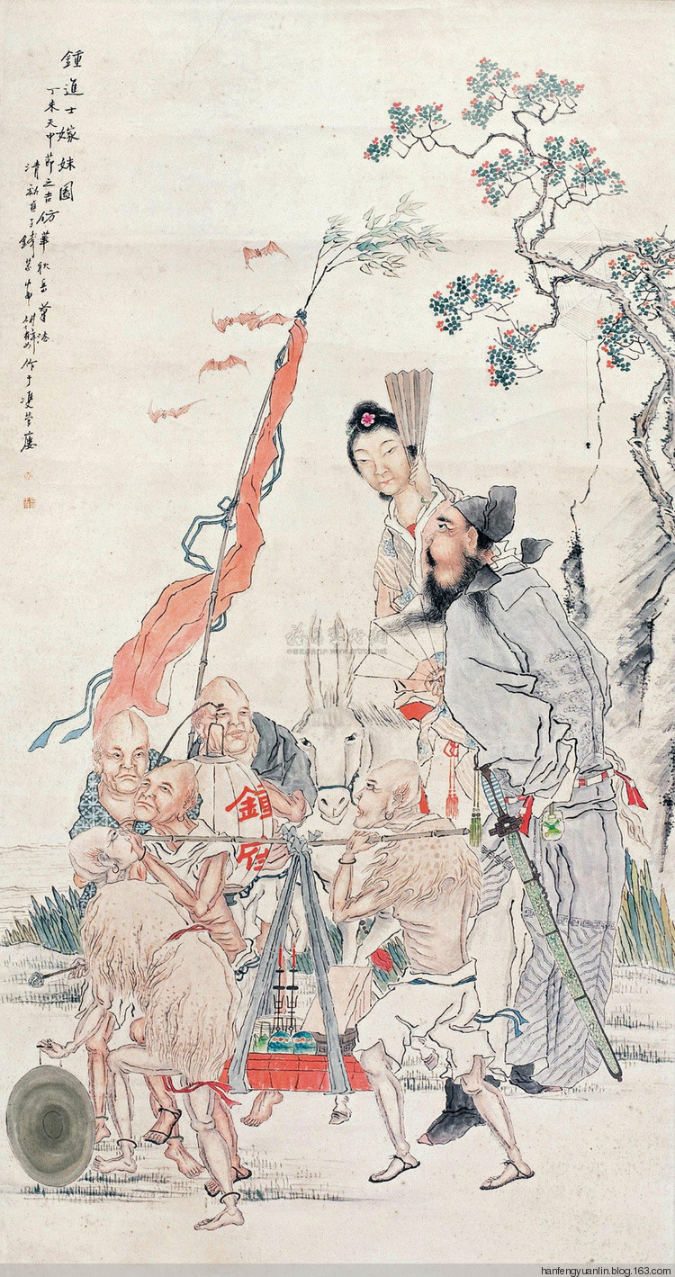 钱慧安人物画作品欣赏上