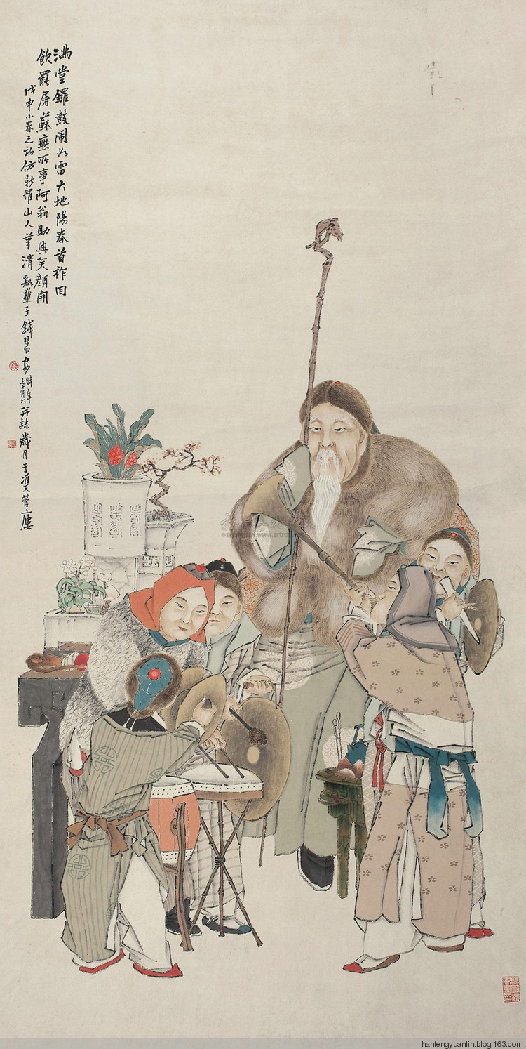 钱慧安人物画作品欣赏(上)